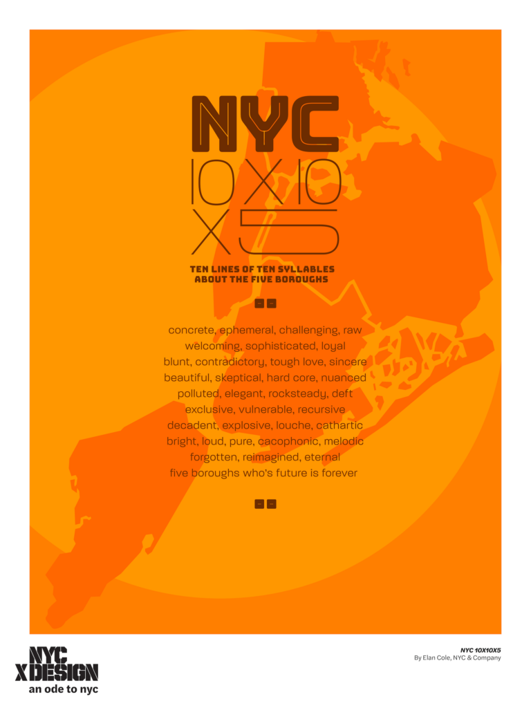 NYC 10x10x5 By Elan Cole, NYC & Company
