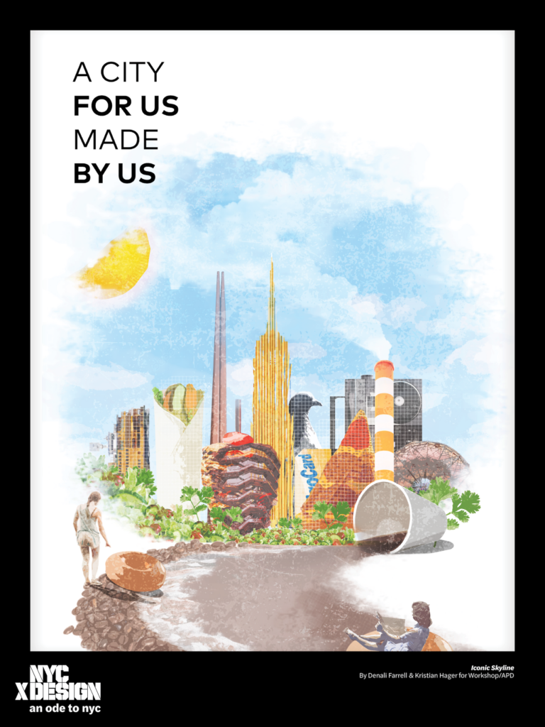 POster Iconic Skyline By Denali Farrell & Kristian Hager for Workshop/APD